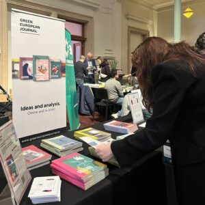 Green European Journal stand at the European Green Academy 2024